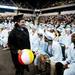 A Skyline faculty member confiscates a beach ball during commencement on Monday, June 10. Daniel Brenner I AnnArbor.com
